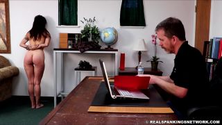 [hotspanker.com] Delta is waiting in naked corner time for spanking by Dean – Real Spankings Institute – Delta’s Arrival-1