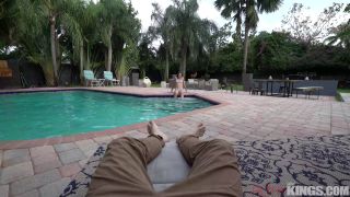 Cute Teen Kylie Rocket Fucks Big Dick Outside By The Pool-0