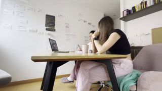 Orgasm Two Girls Touch Each Other During a Video Call Without Anyone Noticing-9