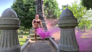 MuscleGeisha () Musclegeisha - slow motion hot pink smoke grenade geishaandgrenades the las 20-09-2020-5