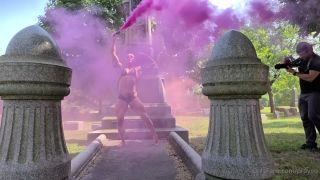 MuscleGeisha () Musclegeisha - slow motion hot pink smoke grenade geishaandgrenades the las 20-09-2020-6