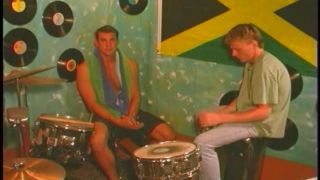 Two Drumming Dudes Watch Each Other Wank Gay!-0