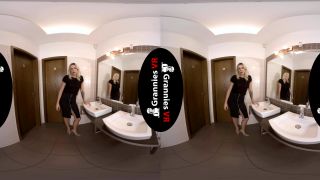 hot blonde big tits Brittany Bardot - Masturbates in Restroom [GranniesVR / UltraHD 4K / 2160p / VR], mature on mature-5