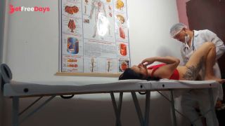 Gynecologist sticks dildo in pussy, fingers in ass and fucks patient-5