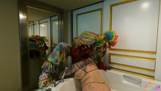 GIbbyTheClown - White BBW gets her pussy destroyed - Clowns-8