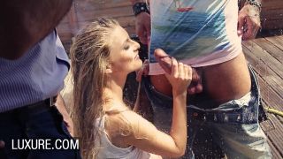 Hardcore trio and dp on a rooftop double pration porn feat cay....-2