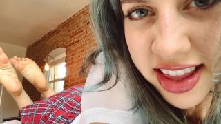 Princess Violette - Schoolgirl Slut Training - CEI on pov femdom gagged-8