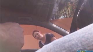 Dick flash while asking for directions - Car-3