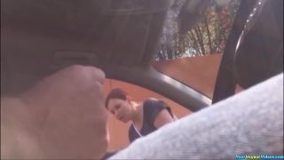 Dick flash while asking for directions - Car-4