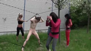 Sadistic Girls - Chantal, Miss Jane, Sweetbaby, Medina - Ballbusting for the new money slave - humiliation on femdom porn-6