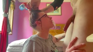 kayekeepskummin - extreme sloppy top eatting on his huge cock-3