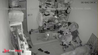 [Sleeping.Porn] Couple sleeping in a cluttered room hidden bedroom video-2