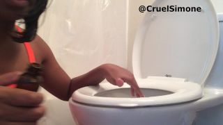adult video 14 underwater fetish collection CruelSimone Popping Toilet Licking Loser., humiliation on pov-0