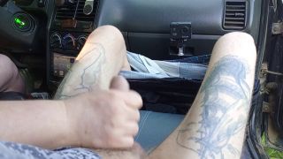 bbwsexi9 - in the car in the parking lot, my stepmom jerks off my dick until I cum-5