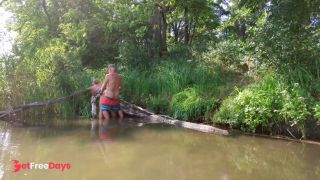 On kayaking trip we stop on a tiny island to fuck other couple caches us right before orgasm-4