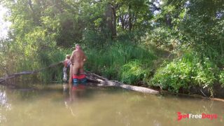 On kayaking trip we stop on a tiny island to fuck other couple caches us right before orgasm-7