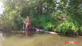 On kayaking trip we stop on a tiny island to fuck other couple caches us right before orgasm-9