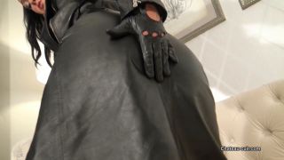 chateau-cuir Cum on My leather biker skirt-5