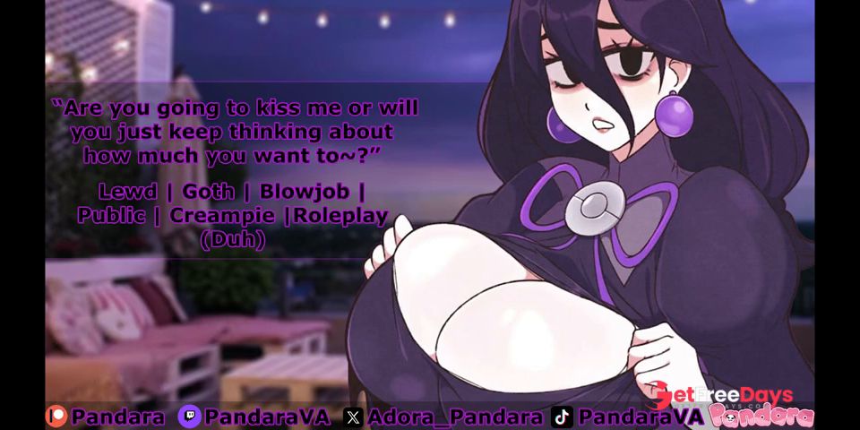 F4A Fucking A Goth Milf Over A Balcony  Lewd Audio