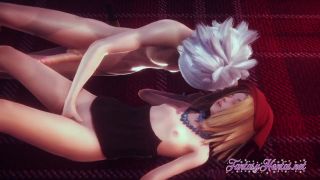 Amateur Porn Shaman King Hentai - Anna Osorezan Tits Touching and Fingering and Squirt-8