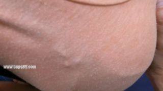 Xvideos RED Chubby Horny Milf Jerk off Stranger Inside Pants in Public Train-1