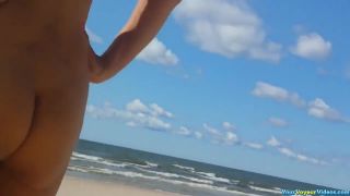 Nude wife in the beach Nudism-4