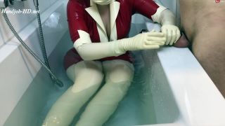  handjob | Latex consultation in the bathtub – LatexDenise | latexdenise-8