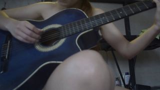 Isis Sun,sweet fox isisun - Petite blonde strips for her guitar teacher, so he can finish on her back-3