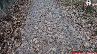 Nasty German Milf Secretly Fucked On A Forest Path During A Hot Outdoor -0