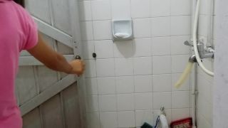 Nice girl taking shower and washing pussy. hidden cam-0