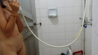 Nice girl taking shower and washing pussy. hidden cam-2