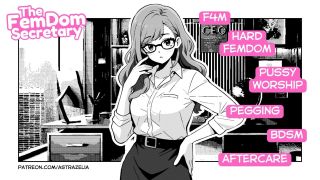Mean FemDom Secretary Pegging You On Her First Day [Femdom] [Pegging-1