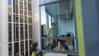 online xxx clip 20 hardcore dp Redkittycat Spying on the Neighbors Public Sex on the Balcony, hardcore on hardcore porn-3
