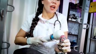 porn clip 3 condom fetish femdom porn | Domina Fire – Sadistic Nurse 3 – Sounding CBT | cbt-2