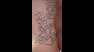 Yallternative Couple - Tiny goth gf gets fucked in the shower, cum explosion from between thighs-0