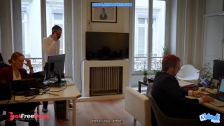 [GetFreeDays.com] Cumshot at first sight at the office - a French employee fucks her colleague in front of everyone Sex Video July 2023-0