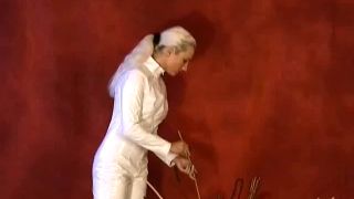 FEMDOMFOTO - Christin - White Catsuit - Latex-9