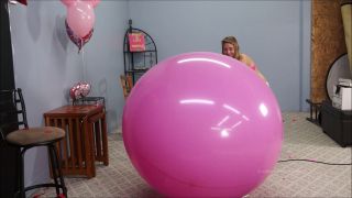 Custom Fetish - 55 Inch Balloon Blow to Pop W Slo M - Fetish-1