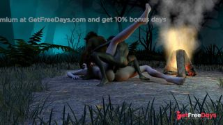 [GetFreeDays.com] Goblins Fuck a Slutty Elf by the Fire in the Forest Sex Film June 2023-1