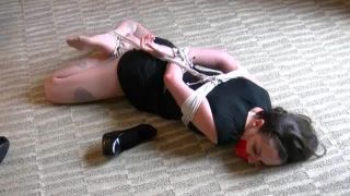 MISCHIEFMichelle Cross Ankle Hogtie Escape Attempt bondage -5