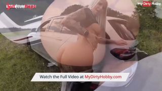 Outdoor blowjob and car fucking for German amateur with big ass Lara Cumkitten - MyDirtyHobby-4