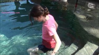 Custom Fetish - Mary Jane Fully Clothed in Pool - Fetish-0