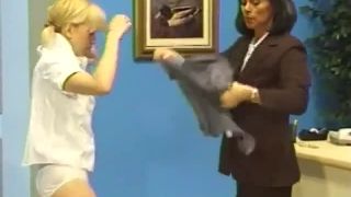 porn clip 23 WOMAN SPANKING GIRL, infernal restraints bdsm on femdom porn -1