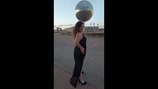 Bambi and Hubby - Naughty Wife Shows Off Her New Lingerie In Heels and See Through Clothes In Public-8