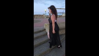 Bambi and Hubby - Naughty Wife Shows Off Her New Lingerie In Heels and See Through Clothes In Public-9