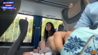 Public Cock Jerking Off On A Bus Full Of People (Amateur porn) Katty West-2