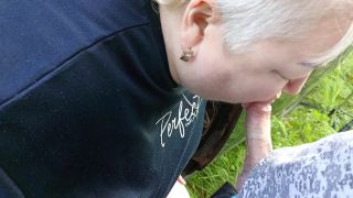 bbwsexi9 - we came with my stepmom by car to the park where she sucks my dick and swallows thick cum-3