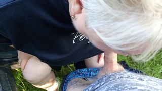 bbwsexi9 - we came with my stepmom by car to the park where she sucks my dick and swallows thick cum-9