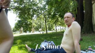 Public sissy service- all she can suck.-3