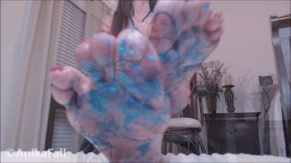 free porn video 3 Anika Fall - Glittery Foot Worship on pov sister femdom-5